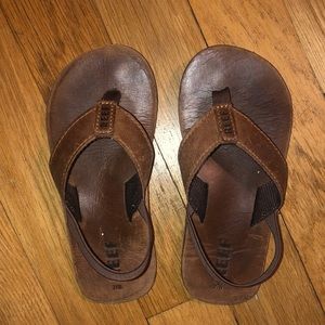 Reef Little Leather Smoothy Flip Flops